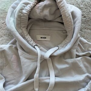 Buck Mason Soft Light Gray Pullover Hoodie